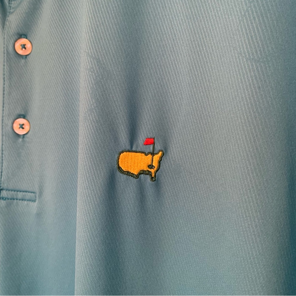 Men’s Masters Tournament Tech Polo Shirt XL Teal Blue